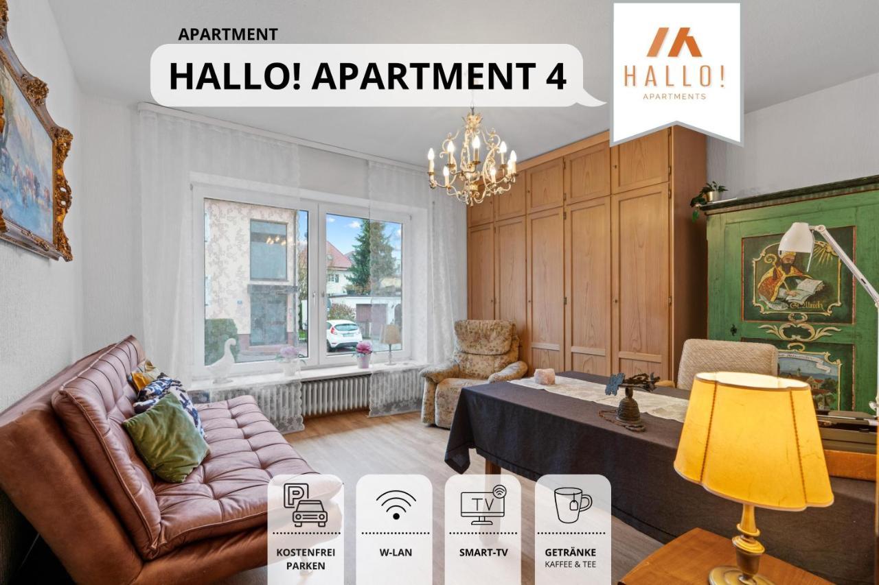 Tolle Zweiraum-Ferienwohnung In Bester Lage L Innenstadtnaehe L 1 Minute Zum Bahnhof L Tv L Free-Wlan L Keine Kueche L Willkommen Im Hallo!-Apartment 4 Bad Worishofen Exterior photo